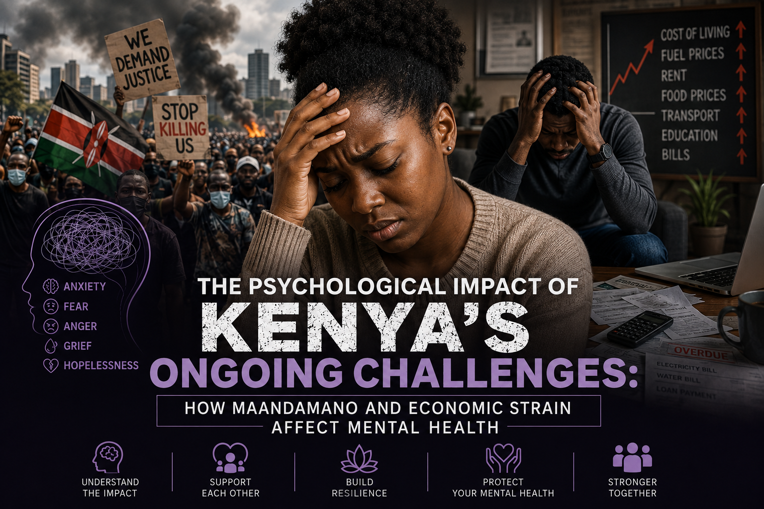 maandamano in Kenya Kenya protests and mental health